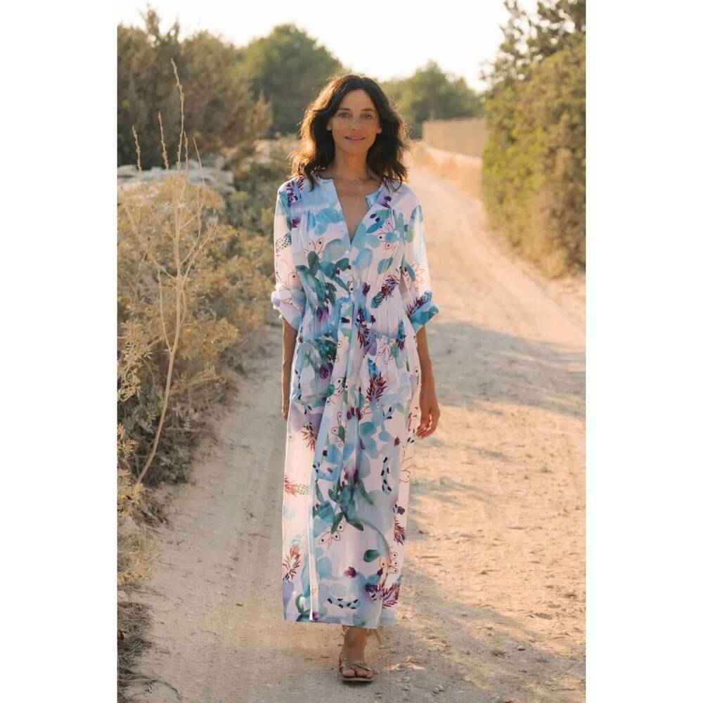 NEW SOLER penelope ankle dress in puglia cactus